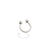 Piercing De Prata Pura 990 Argola Fio Com 2 Bolinhas 3Mm