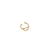 Piercing Fake Com Coração Pequeno Folheado Em Ouro 18k