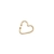 Piercing Fake Coração Fio Folheado Em Ouro 18k