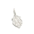 Pingente De Prata Pura 990 Moldura São Miguel 14Mm