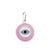 Pingente De Prata Pura 990 Olho Grego 20Mm Rosa Pastel Branco Azul Preto