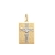 Pingente Escapulario Cristo Com Pai Nosso 28Mm Com Ródio Folheado Em Ouro 18k