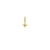 Pingente Estrela 8 Pontas Estampada 6Mm Folheado Em Ouro 18k