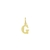 Pingente Letra G Folheado Em Ouro 18k