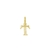 Pingente Letra T Folheado Em Ouro 18k