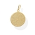 Pingente Medalha 25Mm Salmo 91 Folheado Em Ouro 18k