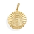 Pingente Medalha Diamantada Nossa Senhora Aparecida Folheado Em Ouro 18k