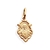 Pingente Moldura Sagrado Coração De Jesus 14Mm Folheado Em Ouro 18k