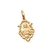 Pingente Moldura Sagrado Coração De Maria 14Mm Folheado Em Ouro 18k