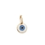 Pingente Olho Grego 8,5Mm Com Resina Folheado Em Ouro 18k