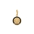 Pingente Redondo 12Mm Reticulado Signo Áries Com Resina Folheado Em Ouro 18k