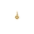 Pingente Trevo Riscado 7Mm Folheado Em Ouro 18k