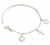 Pulseira De Prata Pura 990 Com Bracelete Com 2 São Bento 1 Cruz Palito