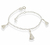 Pulseira Infantil De Prata Pura 990 Elo Português Com 3 Nossa Senhora Aparecida 14Cm