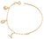 Pulseira Com Bracelete Com Concha Búzio Rabo De Sereia Folheado Em Ouro 18k