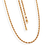 Pulseira Cordão Baiano Ex Grosso 20Cm Folheado Em Ouro 18k
