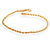 Pulseira Cordão Baiano Médio 20Cm Folheado Em Ouro 18k