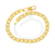 Pulseira 0.60 Palito Diamantada 18Cm Folheado Em Ouro 18k