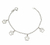 Pulseira Infantil De Prata Pura 990 Com 4 Patas