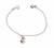 Pulseira Infantil Prata Pura 990 Com 2 Unicórnio
