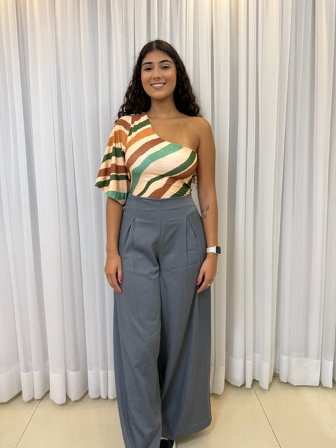 Body uma Manga Estampado