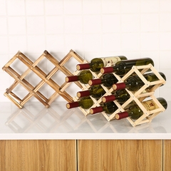 Cremalheiras de vinho de madeira para carrafas. - comprar online