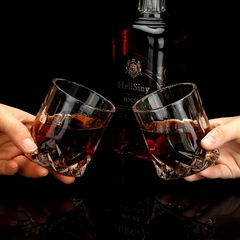 Conjunto de pedras e óculos Whisky, cubo de gelo de granito para whisky na internet