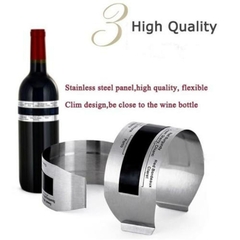Colarinho de vinho termômetro barra ferramenta de bebida inteligente termômetro - world wine