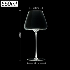 1-7 pçs/set taça de vinho de vidro de cristal sem chumbo 470/700ml - loja online