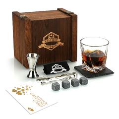 Conjunto de pedras e óculos Whisky, cubo de gelo de granito para whisky - comprar online