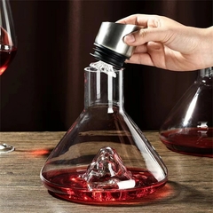 Decantador Iceberg Cristal Vinho, Vidro Chumbo Estilo Japonês - world wine
