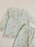 Ajuar Interlock Florcitas Aqua - comprar online