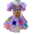 Vestido de Festa Junina Caipira Antônia Lilás Infantil