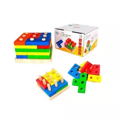 Cubo rompezabeza de encastre - tetris