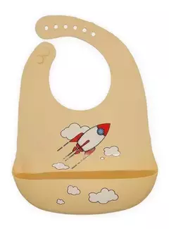 BABERO SILICONA REGULABLE CON BOLSILLO - CASA TRIBU