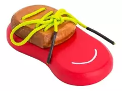 Zapatilla enhebrada