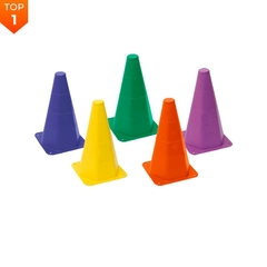 Kit Funcional agilidade - Escada Nylon + 5 Pratos + 5 Cones P/ Treinamento Funcional - Colorido - Viusu Sports