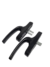 FALLEBA BIPUNTO MODENA 90° BLAN/NEG. x1 unid. - comprar online