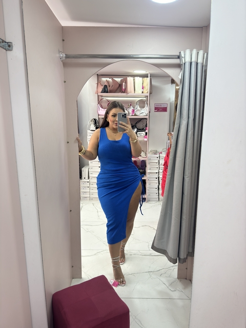 Vestido canelado Plus Size - comprar online