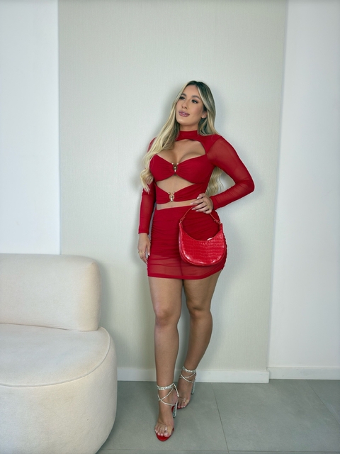 Vestido argola tule - comprar online