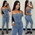 Macacão longo jeans pimenta doce - comprar online