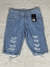 Bermuda Jeans Claro Rasgada - comprar online