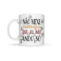 Caneca Porcelana - Não Mexe Comigo - Umbanda / Candomblé - comprar online