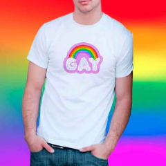 Camiseta Gay Arco Iris - LGBT - comprar online