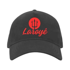 Boné Preto Laroyê Exú Tridente - Escrita Vermelha - comprar online