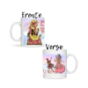 Caneca Porcelana - Desenho Ewá - Umbanda / Candomblé