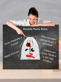 Mochila Porta Guia Tridente de Pomba Gira Umbanda e Candomblé