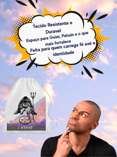 Mochila Porta Guia Proteção e Força de Exú Umbanda e Candomblé