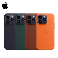 Capa de couro com MagSafe para iPhone