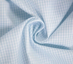 CAMISA SOCIAL MASCULINA MANGA LONGA SLIM FIT XADREZ BUGATTI AZUL/BRANCO - loja online